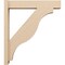 Ekena Millwork 6-in W x 30-in D x 34-in H Funston Block Rough Cedar Woodgrain TimberThane Outlooker, Primed Tan OUTUR060X30X34FST44RCPR - alternate 3